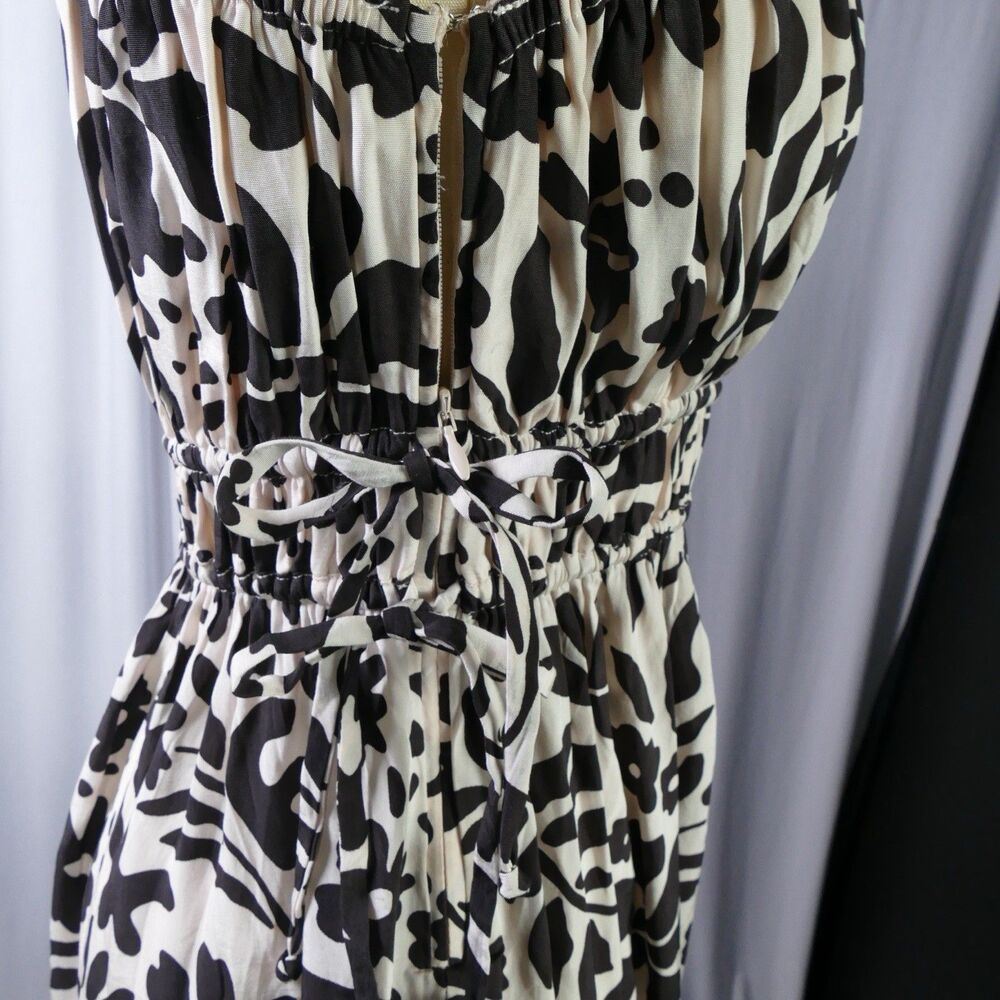 Faithfull the Brand Lucila Midi Dress Sidra Floral Ecru One Shoulder Small NWOT - Picture 3 of 9